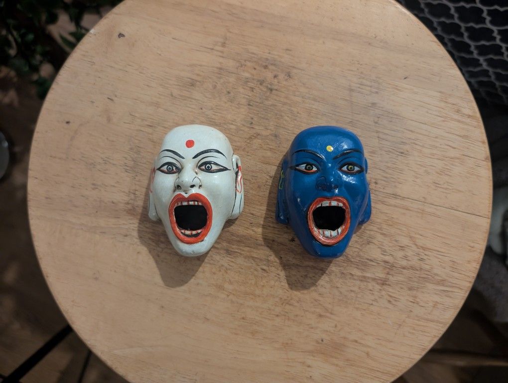 Clay Masks From Nepal (Handmade)