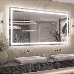 Brand New 55” x 30” LED Bathroom Mirror