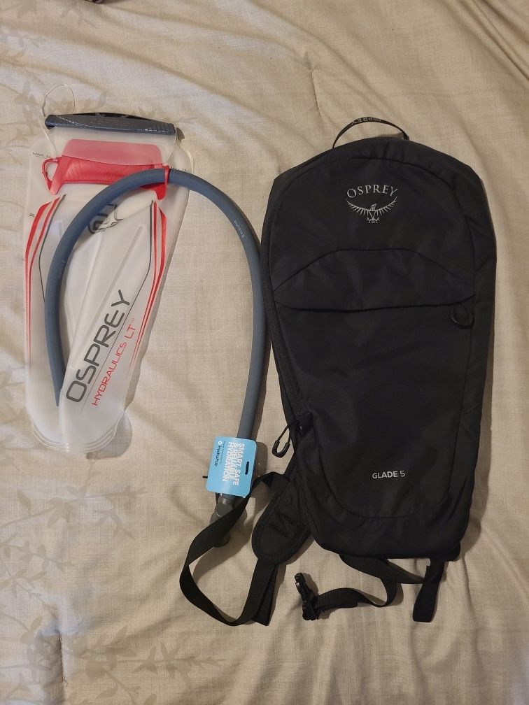 Osprey glade 5 with new hydration pack