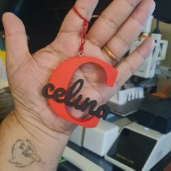 Personalized keychain with your name 3D printed