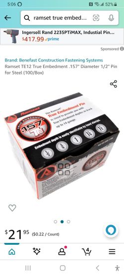 14 Gauge ¹/²"  Embedment Pin 300count 