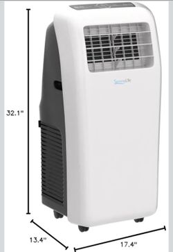 SereneLife SLPAC12.5 - Portable Air Conditioner - Compact Home AC Cooling Unit with Built-in Dehumidifier & Fan Modes, Includes Window Mount Kit (12,0