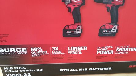 Milwaukee M 18/2 pc Comdo Kit