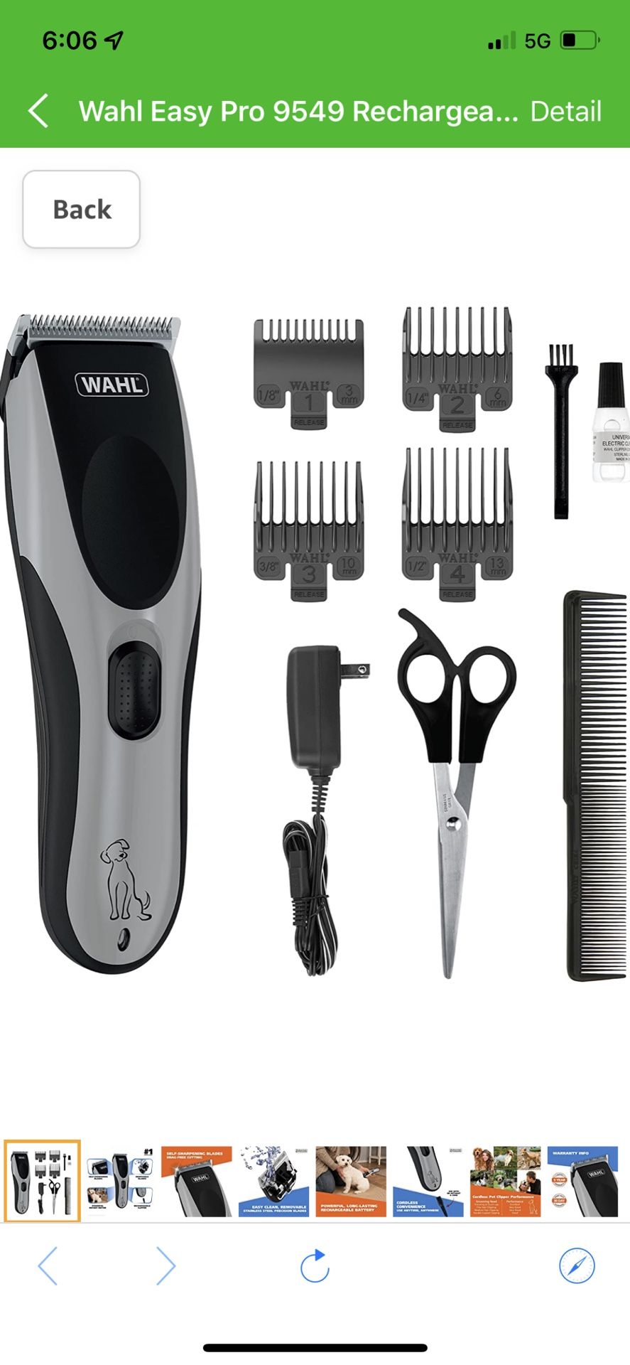 Wahl Easy Pro 9549 Rechargeable Clippers For Pets