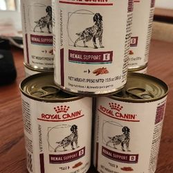 Royal Canin Renal Support E And D Five Cans 13.5 Oz Can