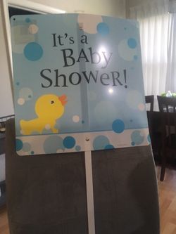 Baby Shower sign.