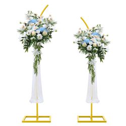 Wedding Arch Backdrop Stand(8ft&6.8ft) With Ballon Sets,Metal Wedding Arches For Ceremony,Balloon Arch Stand For Birthday,Wedding,Baby Shower And Any 