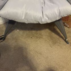 Gray reading/ lounge chair