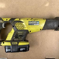 RYOBI RECIPROCATING SAW & P102 18V Battery