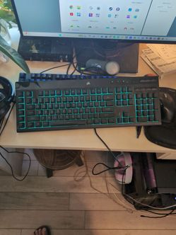 corsair k55 rgb gaming keyboard
