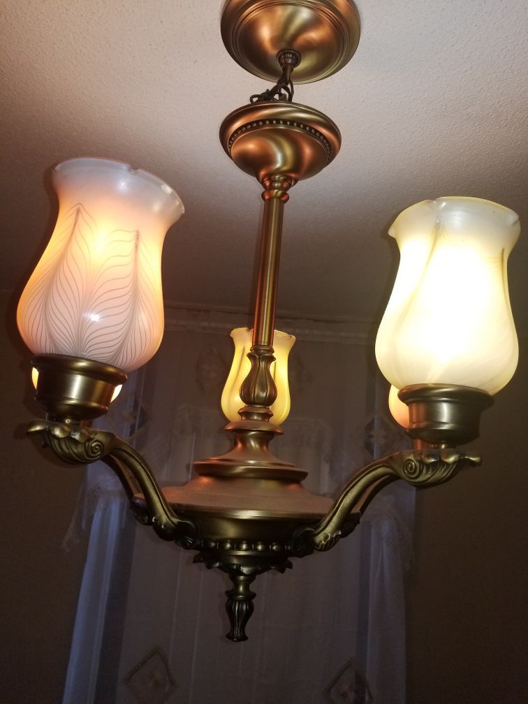 Bronze color 5 light chandelier