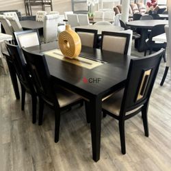 7 Piece Modern Dining Table Set  - Memorial Day Sale