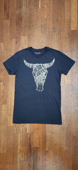Vintage Ralph Lauren Denim and Supply Steer Skull Men's Graphic T-Shirt (Size: XS)
