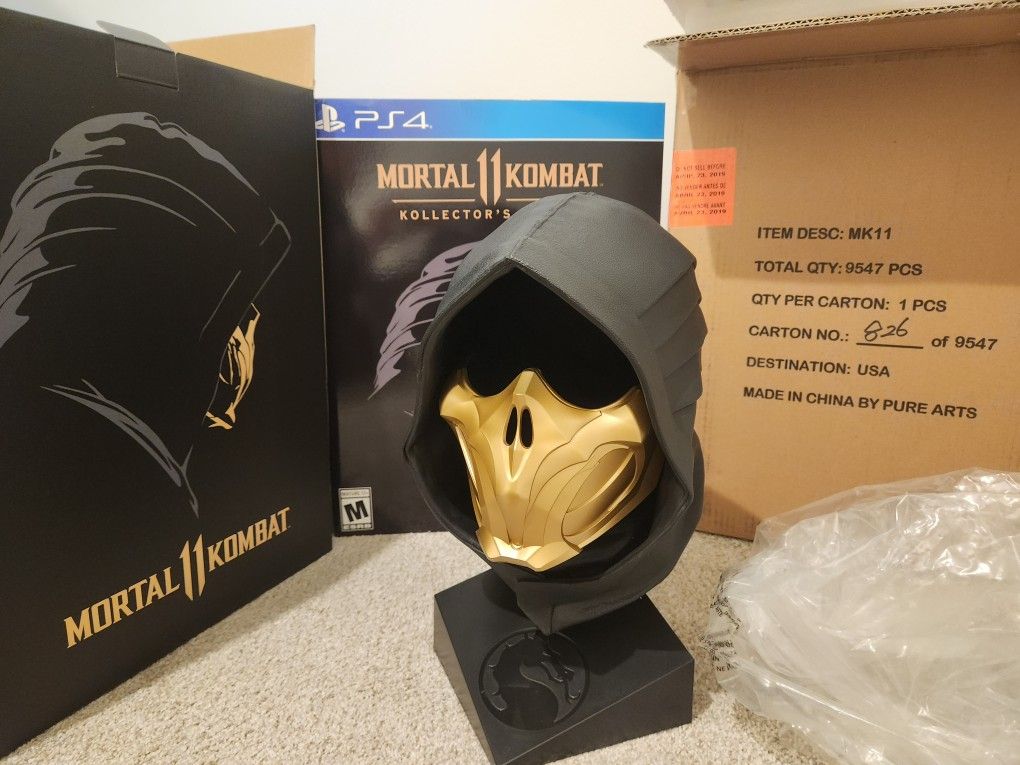 Mortal Kombat 11 Kollectors Editition Scorpion Mask