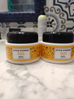 style stories glossy pomade strong hold
