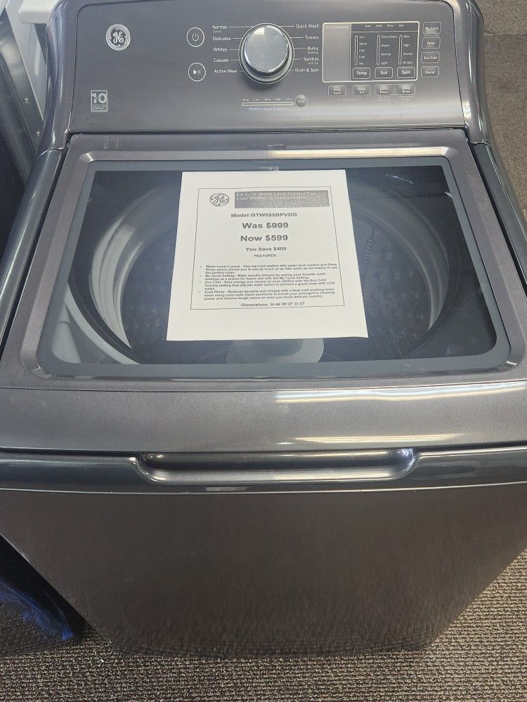 4.5 cu. ft. Water Level Control Top Load Washer in Diamond Gray