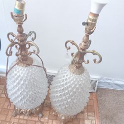 Crystal Bottom Pineapple Lamps