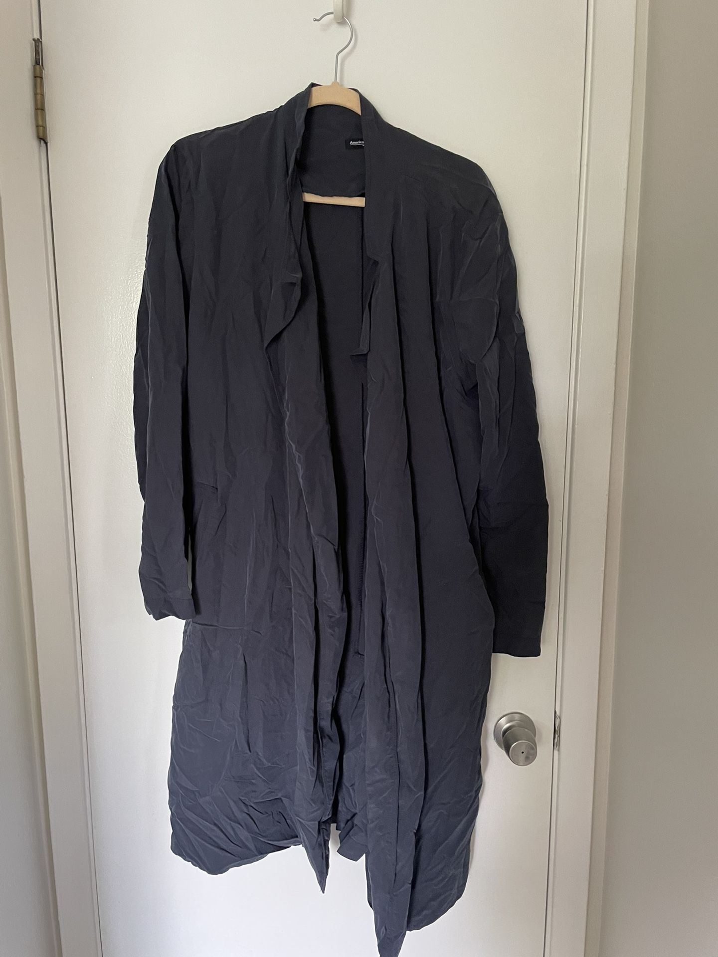 Blue Light-weight Trench Coat