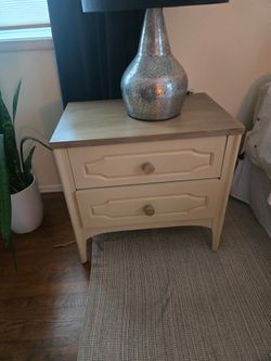Wood night stand or side table