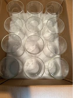 glass center pieces/votive candle holders