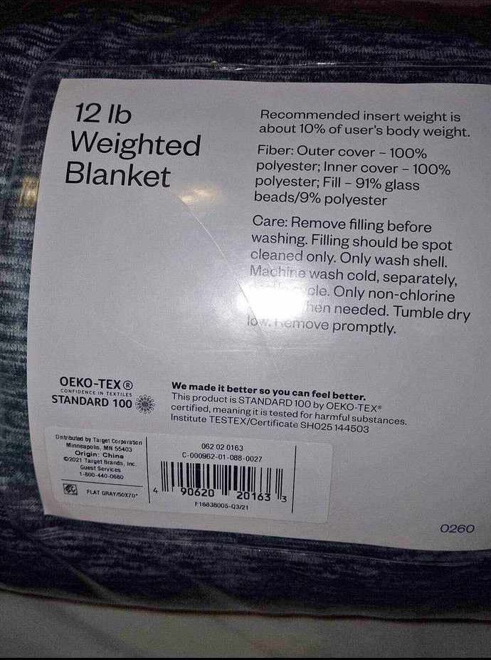 12lb Weighted Blanket 