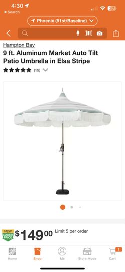 hampton bay 9 foot patio umbrella Lyon 314020938 Hampton Bay 9 ft. Aluminum