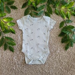 Baby Girl Baby Blue Sheep Onesie (0-3 Months)