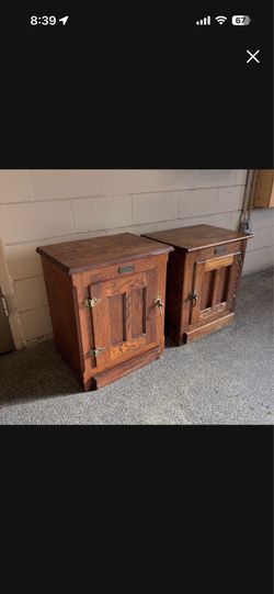 One Solid Wood Cabinet (2 Available)
