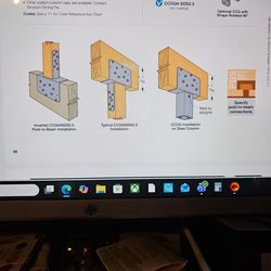 Simpson Strong-Tie column cap w/screws