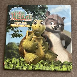 Children’s hardcover book over the hedge, meet the neighbors