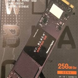 256 Gig Gen.4 Western Digital Black SN 750 Gaming M.2