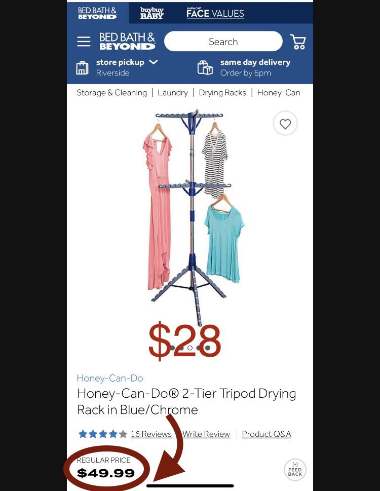 Honey-Can-Do Tripod Drying Rack / Hanger 