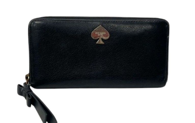 Kate Spade Black Zip Around Wallet
