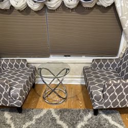 2 Ascent Chairs And Modern Coffee Table