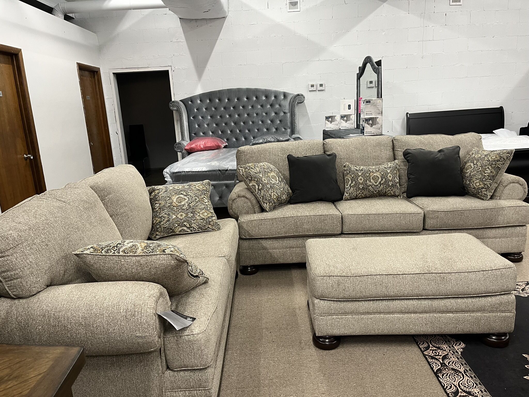 Luxury Sofa And Loveseat With Ottoman