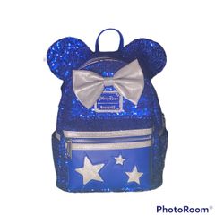Disney Glitter Star Backpack (Blue)
