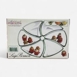 Vintage Luigi Bormioli Michelangelo Color Palette 6-Piece Serving Set