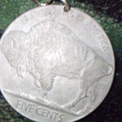 1937 D Buffalo Nickel Medallion With 3 Legged Buffalo