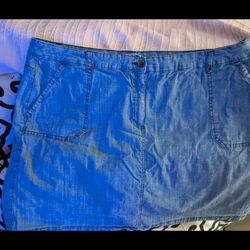 Woman's Denim Skort 20W