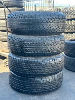 SET OF TIRE 265 70 17 DUNLOP 85% LIFE
