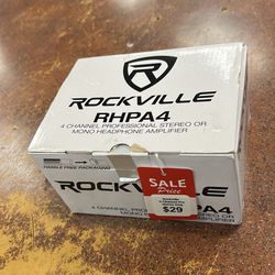 Rockville 4-channel pro stereo amp