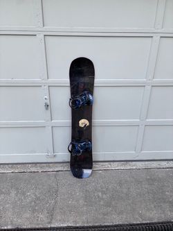 Snowboard with Bindings - Size 144cm