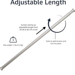 Amazon Basics Shower Rod