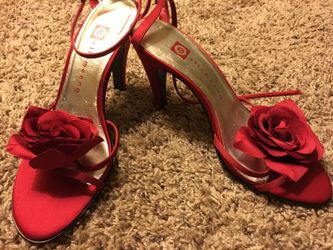 Red rose heels