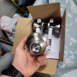 2 interior chrome finish door handles