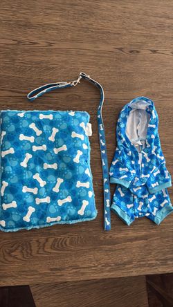 Build A Bear dog pad, leash and onesie