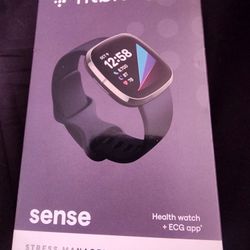 Fitbit Sense Advanced Smartwatch with Tools for Heart Health, Stress Management & Skin Temperature Trends, Carbon/Graphite, Bands Included 