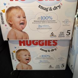 Huggies Diapers Size 5 - $40 Each Box 