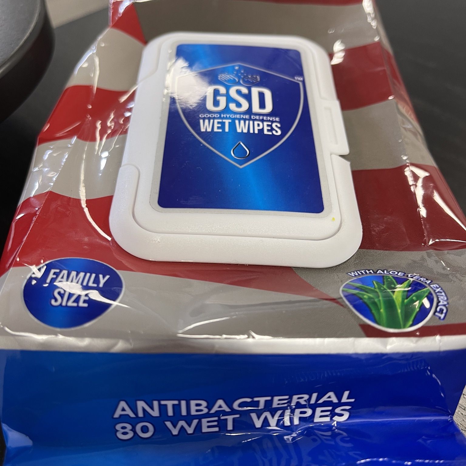 Antibacterial Wipes- New Sealed 