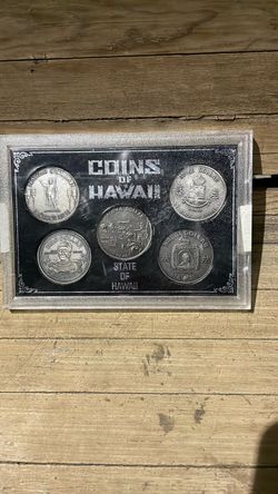 Vintage coins of Hawaii.